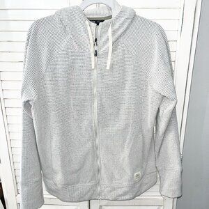 Outdoor Research Hoodie Women's Medium Ivory Long Sleeve Waffle Knit Active